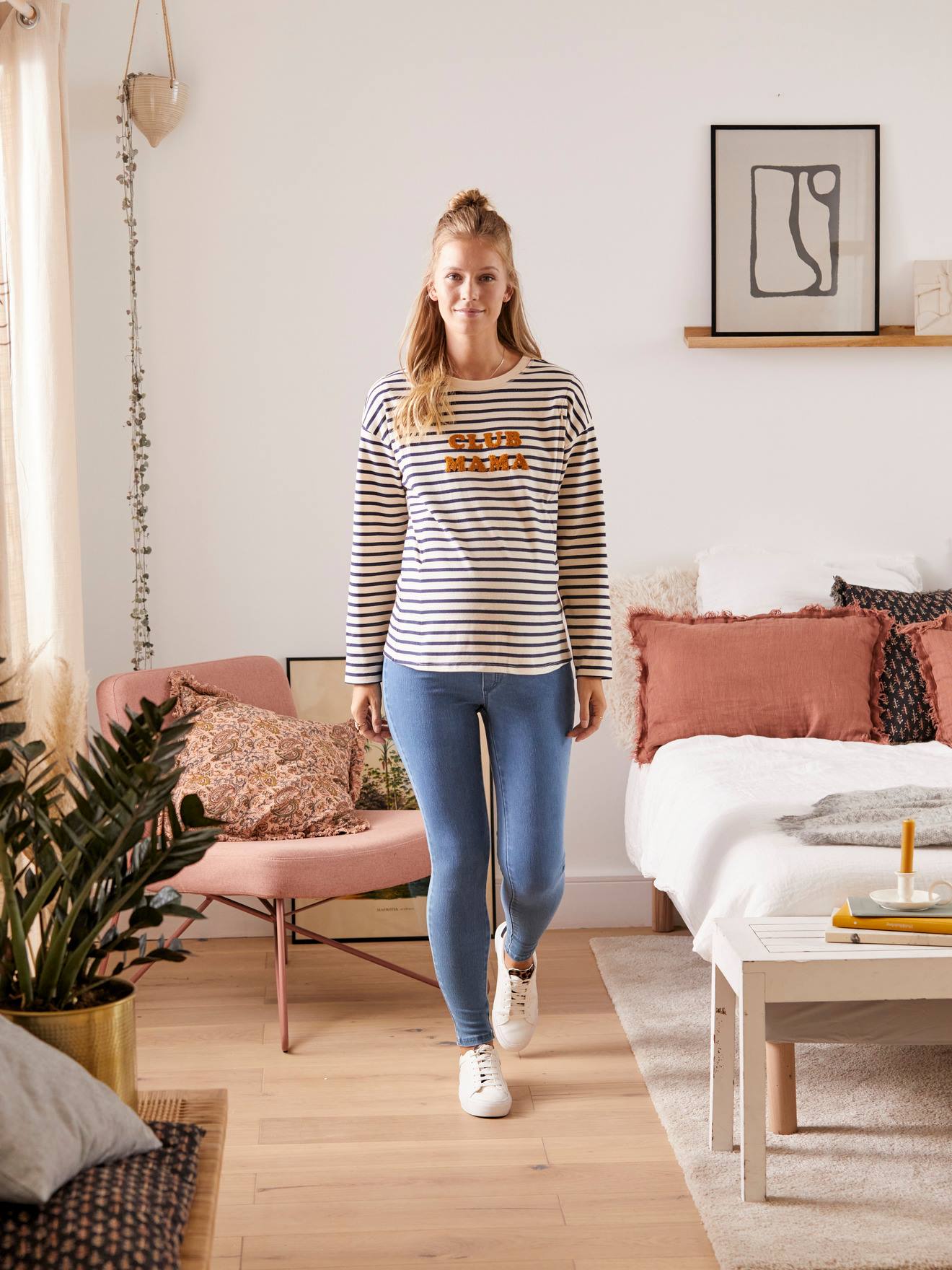 Vertbaudet Nahtlose Umstands-Jeggings - grau