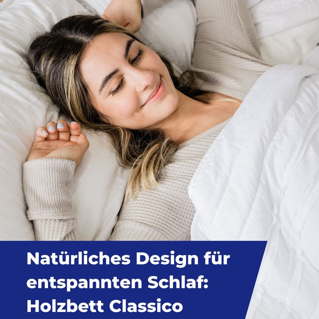 Coemo Bett Classico Holzbett Bettgestell mit Lattenrost Massivholz Kiefer 160 x 200 cm anthrazit