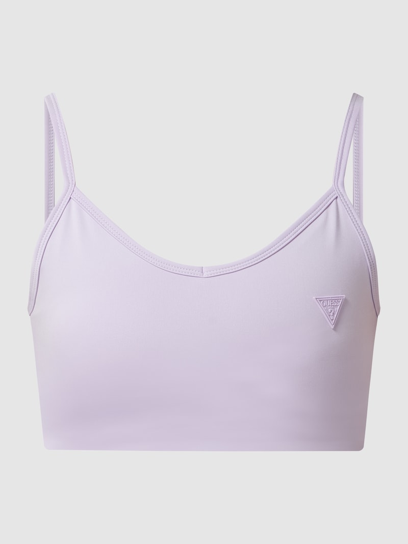 Bustier mit Logo-Details Modell 'Angelica' in flieder