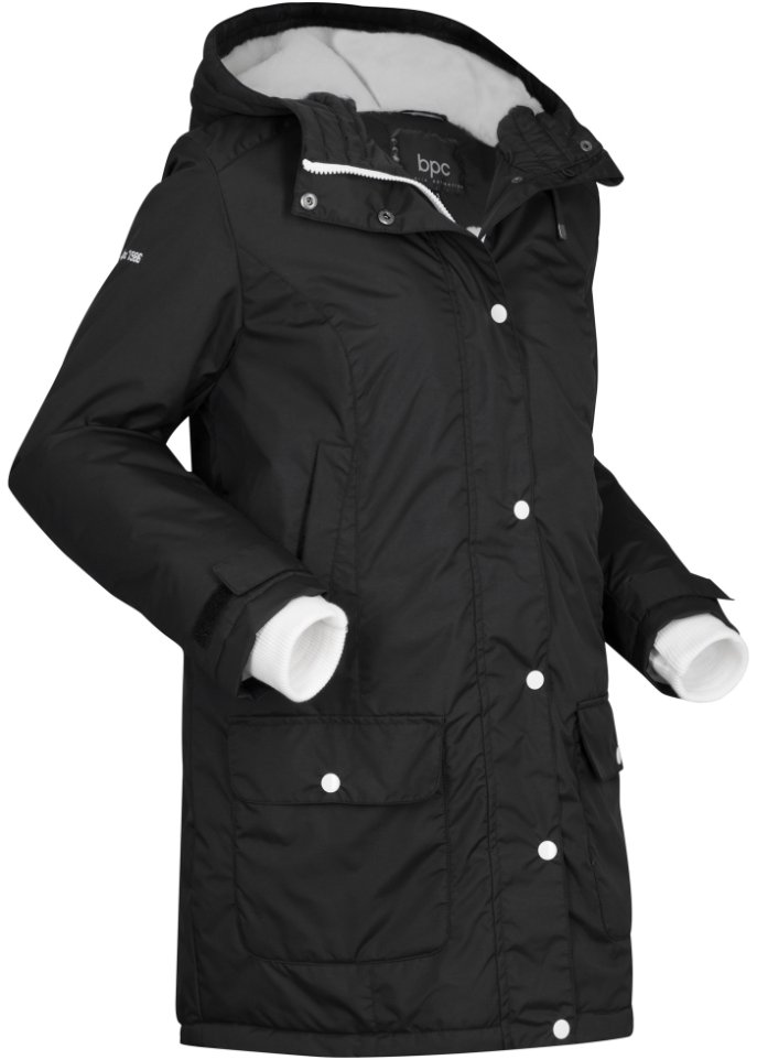 Funktions-Outdoorparka mit Fellimitat