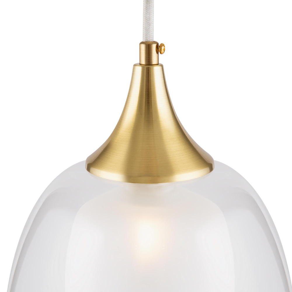 click-licht Hängeleuchte Pendelleuchte Aura in Gold und Transparent E14, keine Angabe, Leuchtmittel enthalten: Nein, warmweiss, Hängeleuchte, Pendellampe, Pendelleuchte