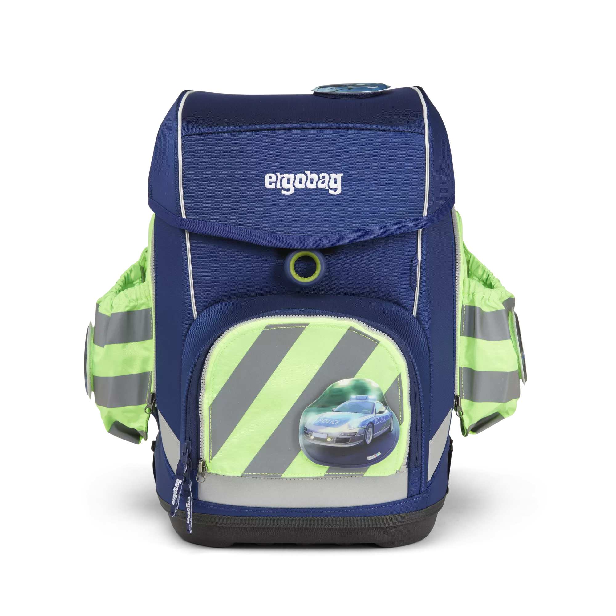 ergobag Seitentaschen Zip-Set mit Reflektorstreifen Grün