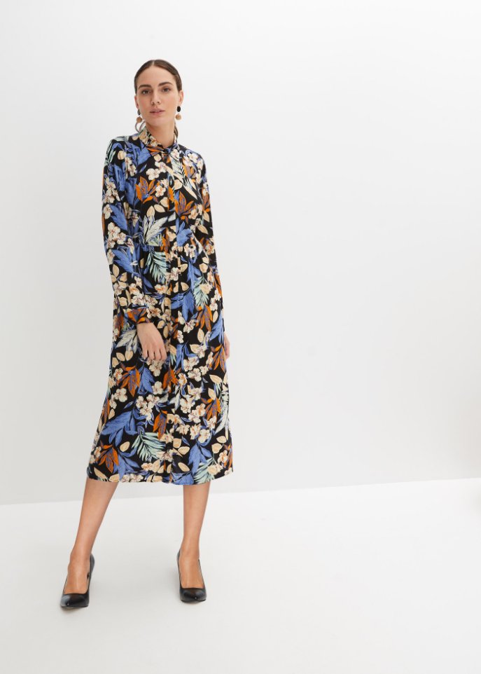 bedrucktes Midikleid