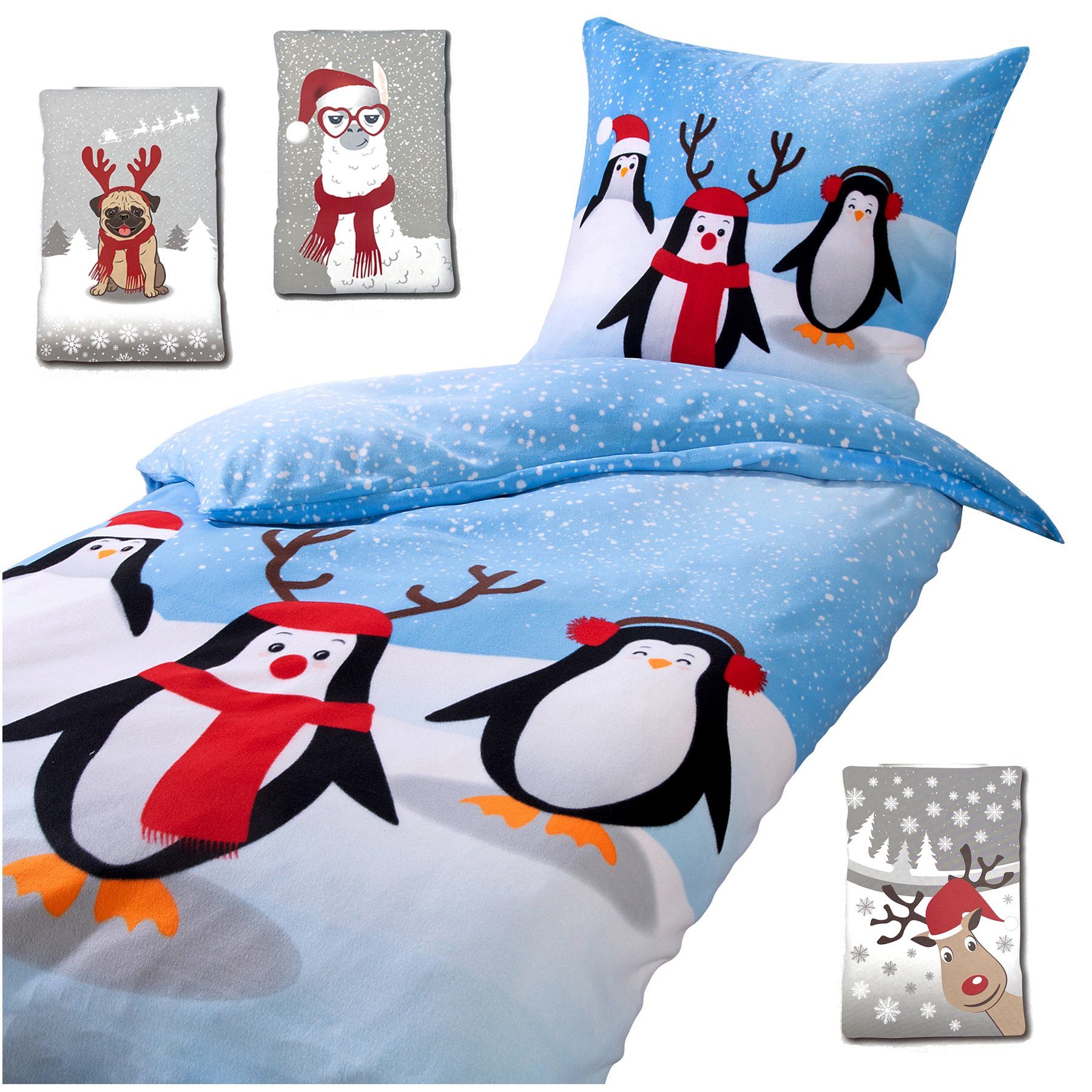 Bettwäsche Winter Super Soft Teddy Fleece Bettbezug Set, heimtexland, Microfaser, 2 teilig, kuschelig weich und warm I 135x200 I Premium Microfaser