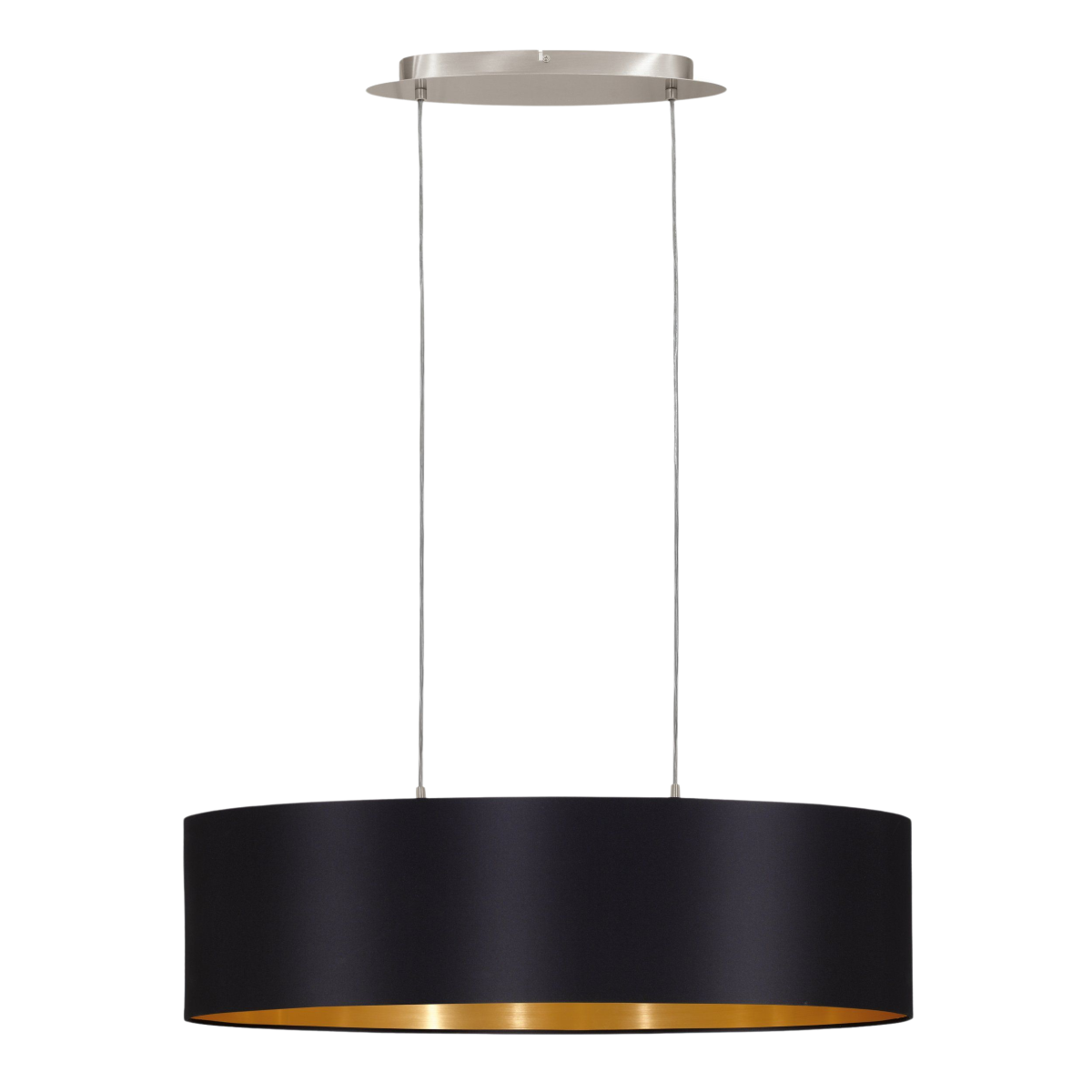 EGLO Pendelleuchte Maserlo Schwarz-Gold 78 cm