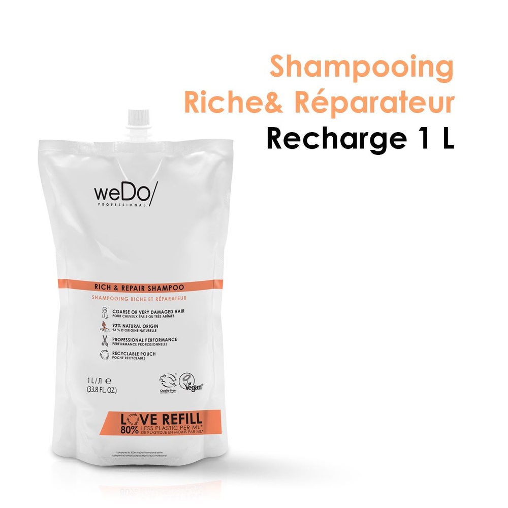 wedo WEDO/ Professional Shampoing Riche & Réparateur 1000ml Shampoing