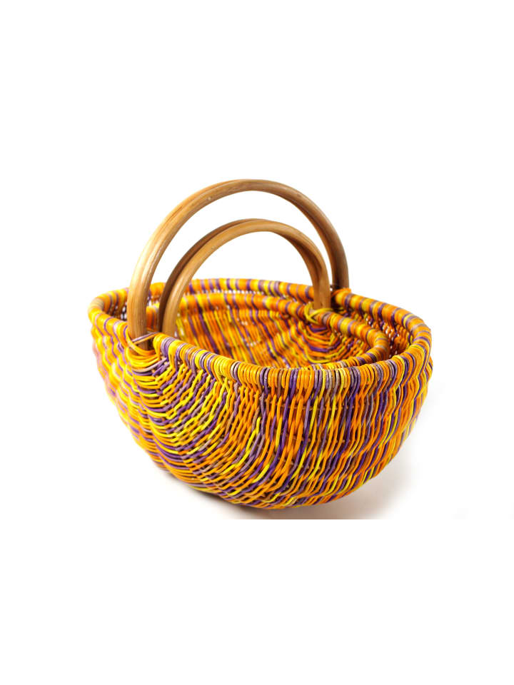 kobolo 2tlg. Set Einkaufskorb WICKSET2 OR in Bunt günstig kaufen onesize