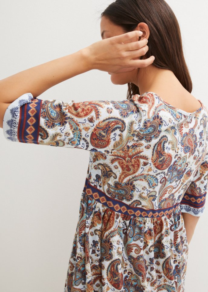 Kurzes Jerseykleid, bedruckt