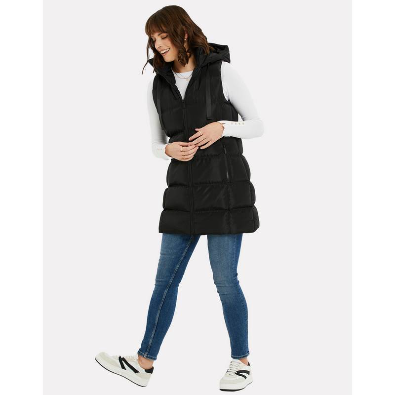 Threadbare THB Vinyard Sporty Gilet Longweste Damen