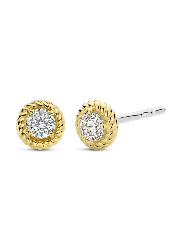 TI SENTO - Milano Gold-plated Stud Earrings 7934ZY_H