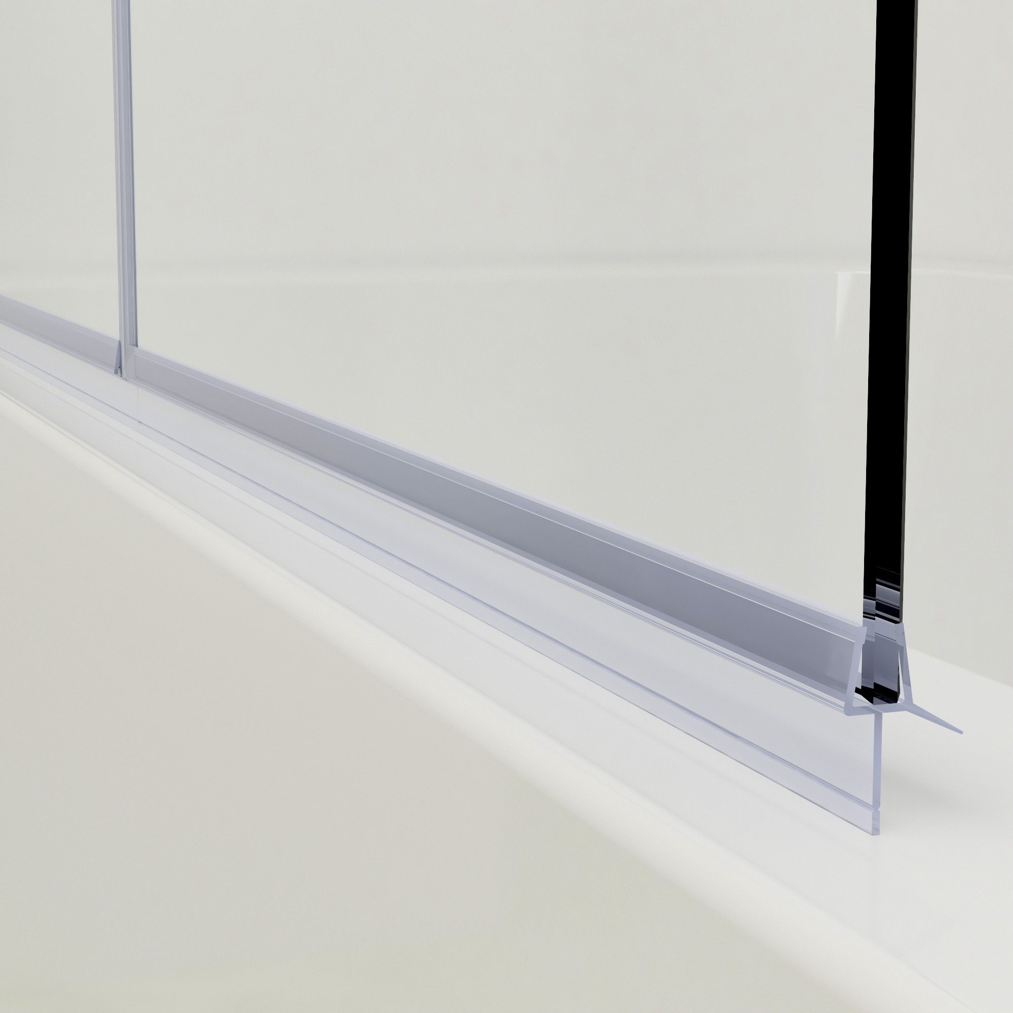 Boromal Badewannenfaltwand Badewannenaufsatz Badewannenfaltwand 3-teilig 180° Faltbare 120cm, 6mm Einscheibensicherheitsglas, Wasserabweisende beidseitiger Nanobeschichtung