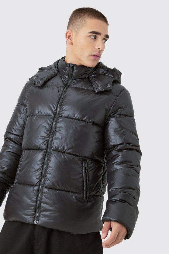 Hochglänzende Steppjacke