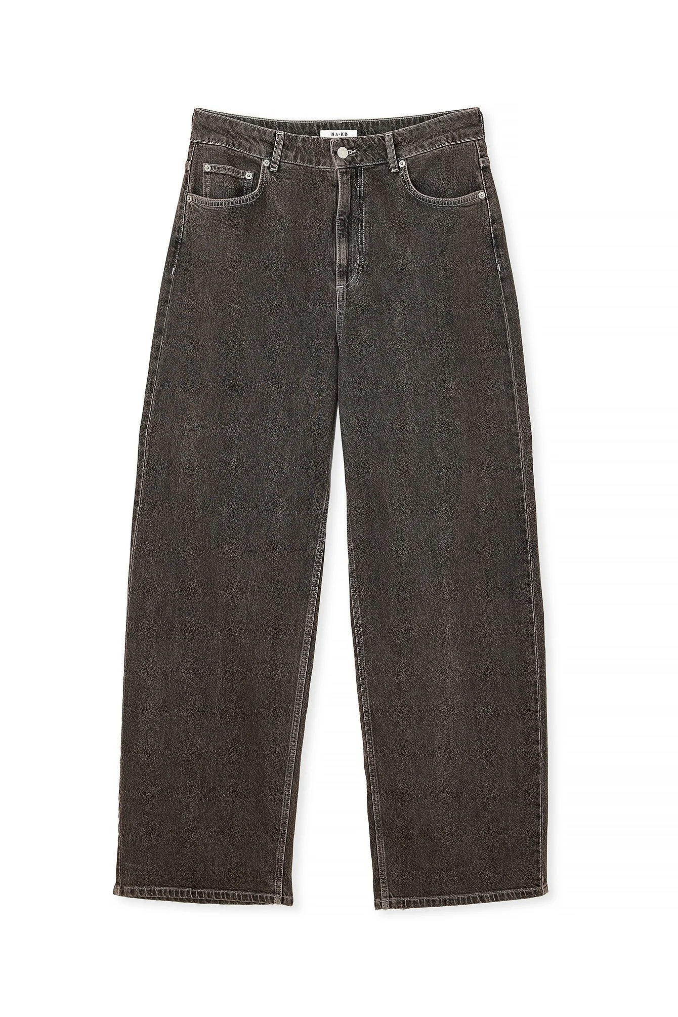 Weite Jeans mit tiefer Taille