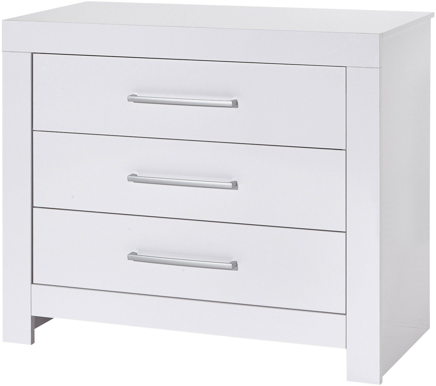 Schardt Babyzimmer-Komplettset Nordic White, (Set, 3-St., Kinderbett, Schrank, Wickelkommode), Made in Germany; mit Kinderbett, Schrank und Wickelkommode