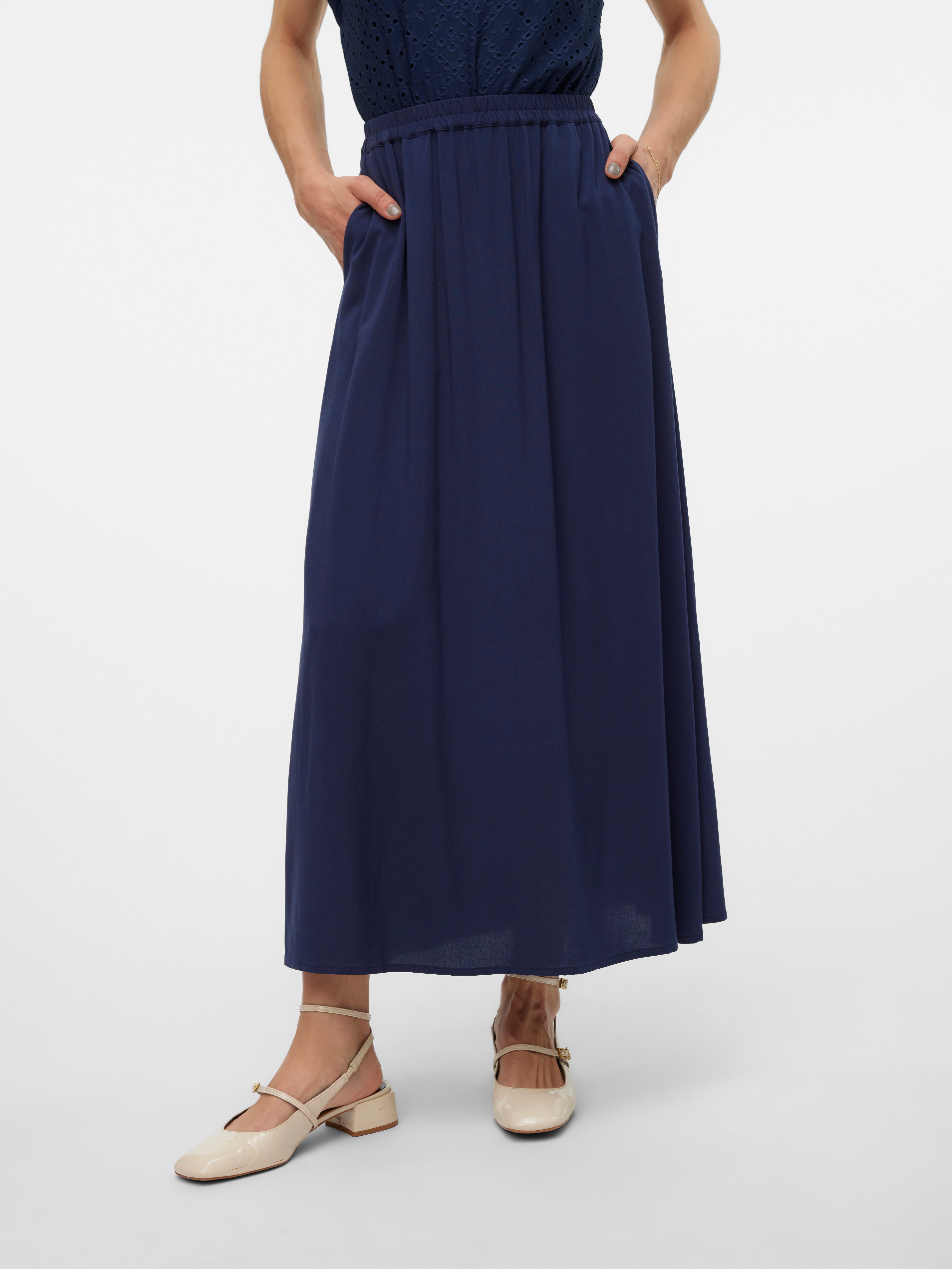 VMEASY Hohe Taille Langer Rock
