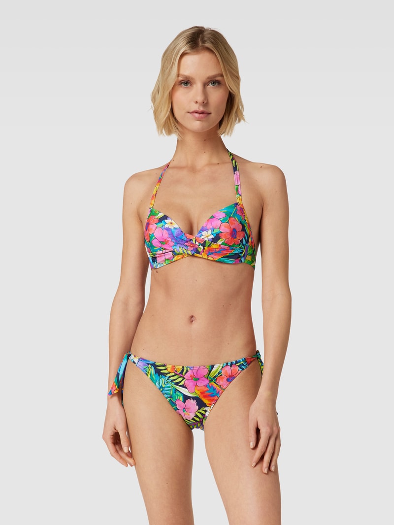 Bikini-Oberteil mit Allover-Print Modell 'EYRO LEILANI' in marineblau