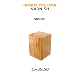 Scale75 - Iroko - Yellow Varnish (35 x 35 x 50)