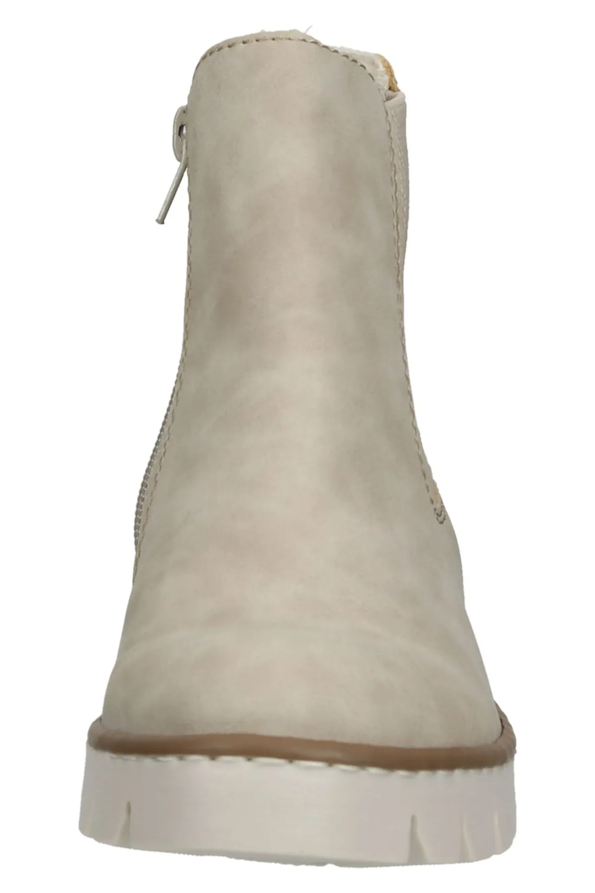 Rieker  Stiefelette - Beige - Flacher Absatz