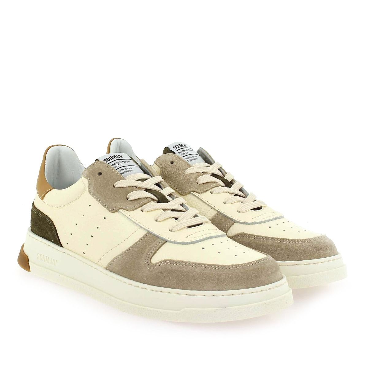 Schmoove  ORDER SNEAKER H22 - Écru Kaki