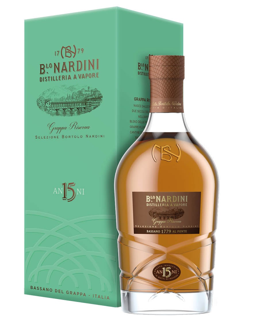 Grappa Riserva 15 Anni Selezione Bortolo Nardini 0,7 ℓ, En Étui
