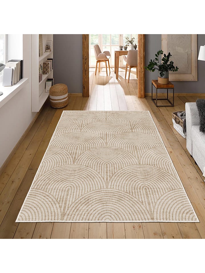 CARPET DIEM Kurzflor-Teppich in Beige günstig kaufen