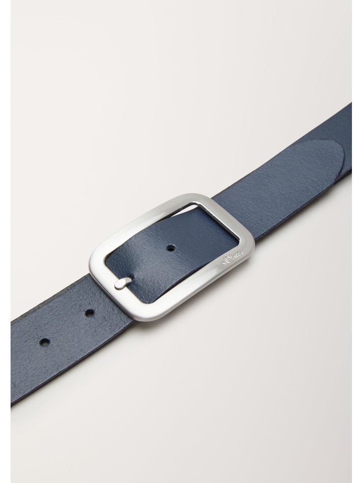 s.Oliver Accessories Nicht-Textil Gürtel in Blau günstig kaufen