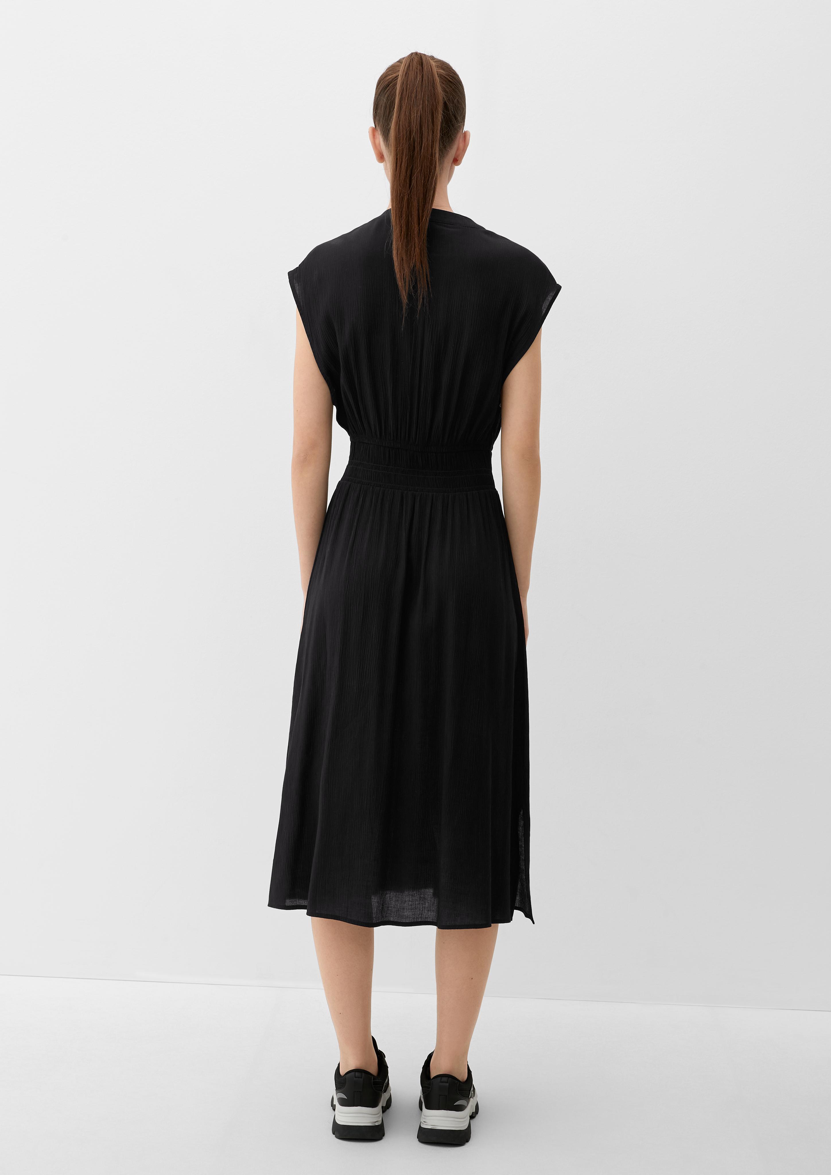 Midi-Kleid aus Viskose-Crêpe  2124575-9999