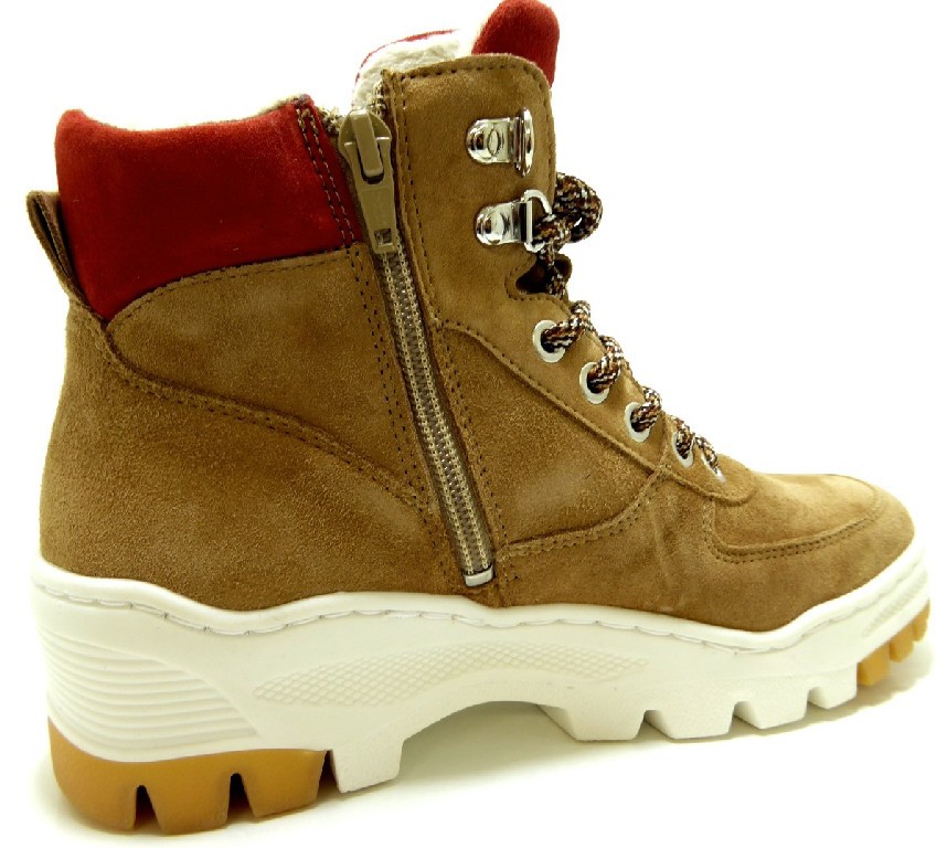 TAMARIS Schnür-Stiefeletten beige
