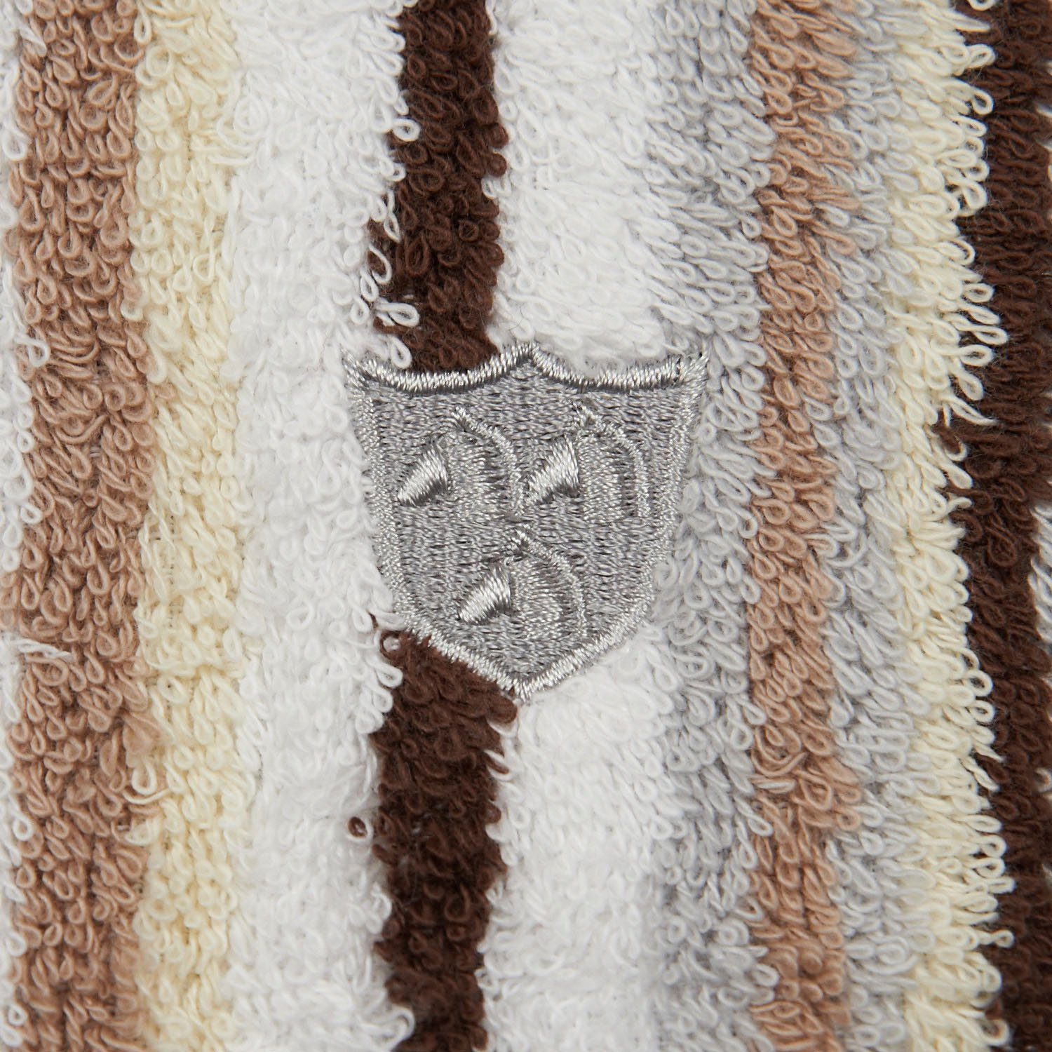 ROSS Duschtuch Vita, Frottier (1-St), mit Streifen und gesticktem ROSS-Emblem