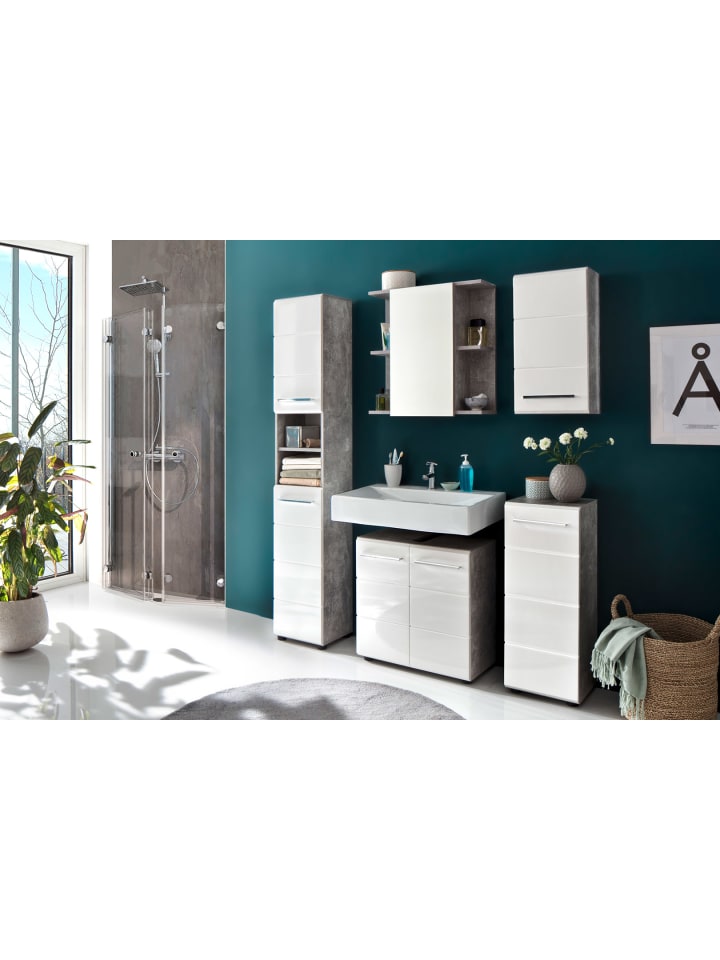 ebuy24 Badschrank NanoBad Beton Dekor 32 x 28 cm günstig kaufen onesize