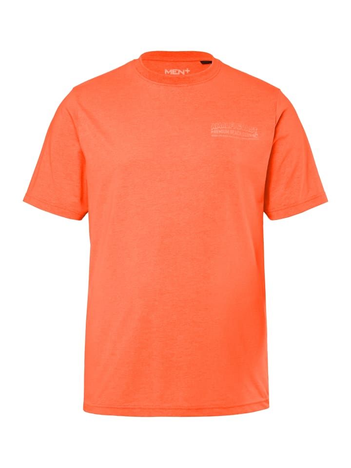 Men Plus Kurzarm T-Shirt in hibiskuspink günstig kaufen