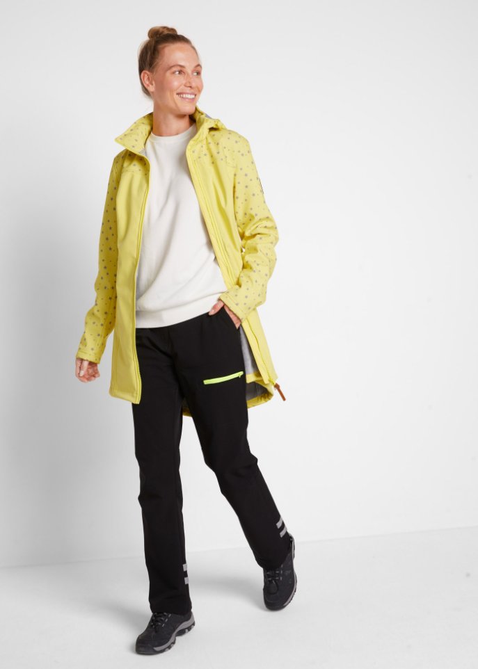 Funktions-Softshell-Parka mit Teddyfleece