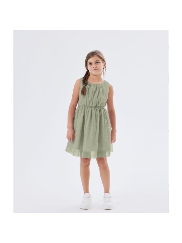 name it Tüll Kleid in Grün günstig kaufen