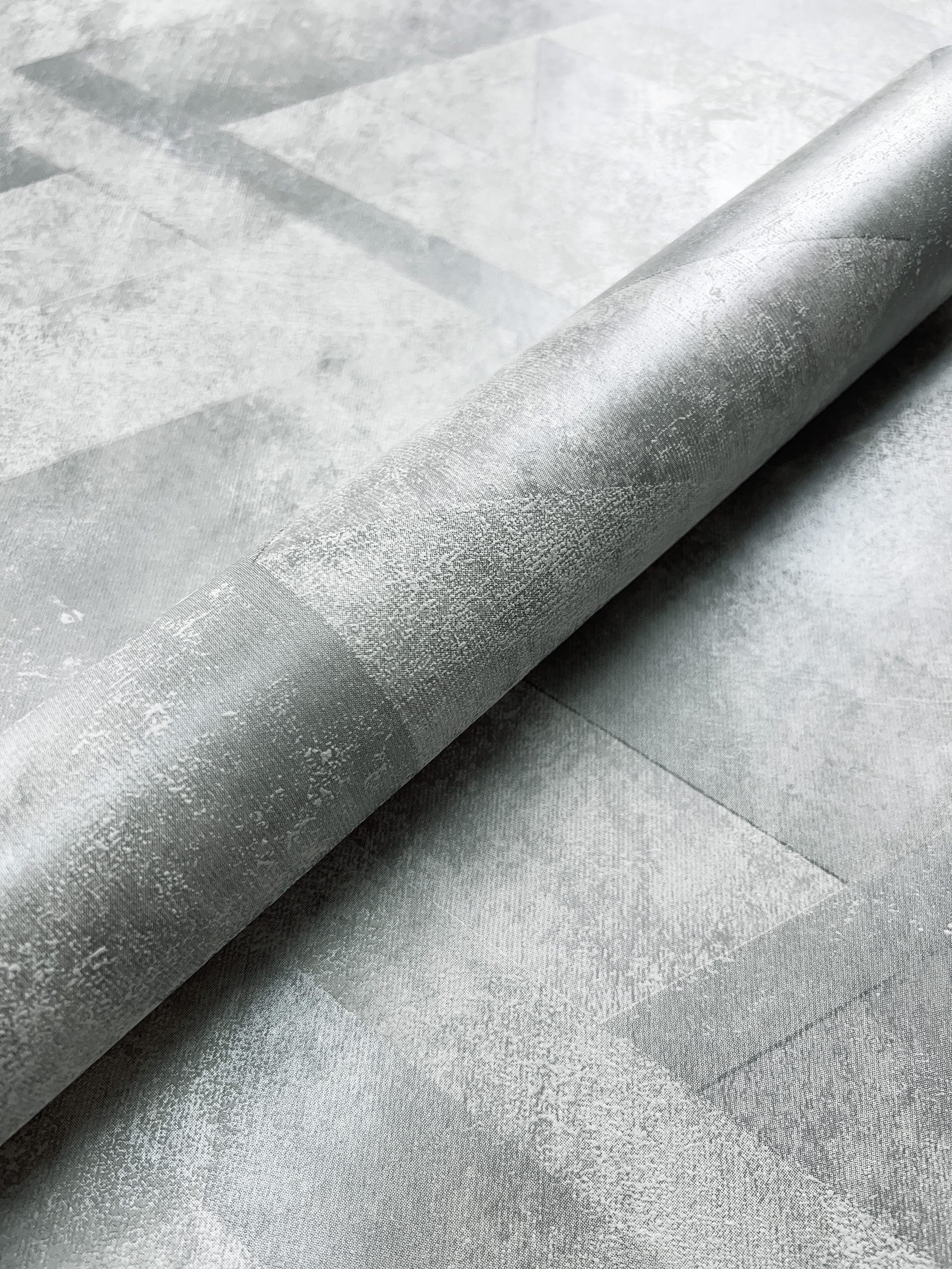 Newroom Vliestapete, Grau Tapete Modern Glänzend - Betonoptik Betonwand Silber Industrial 3D Optik Beton Putz für Schlafzimmer Wohnzimmer Küche