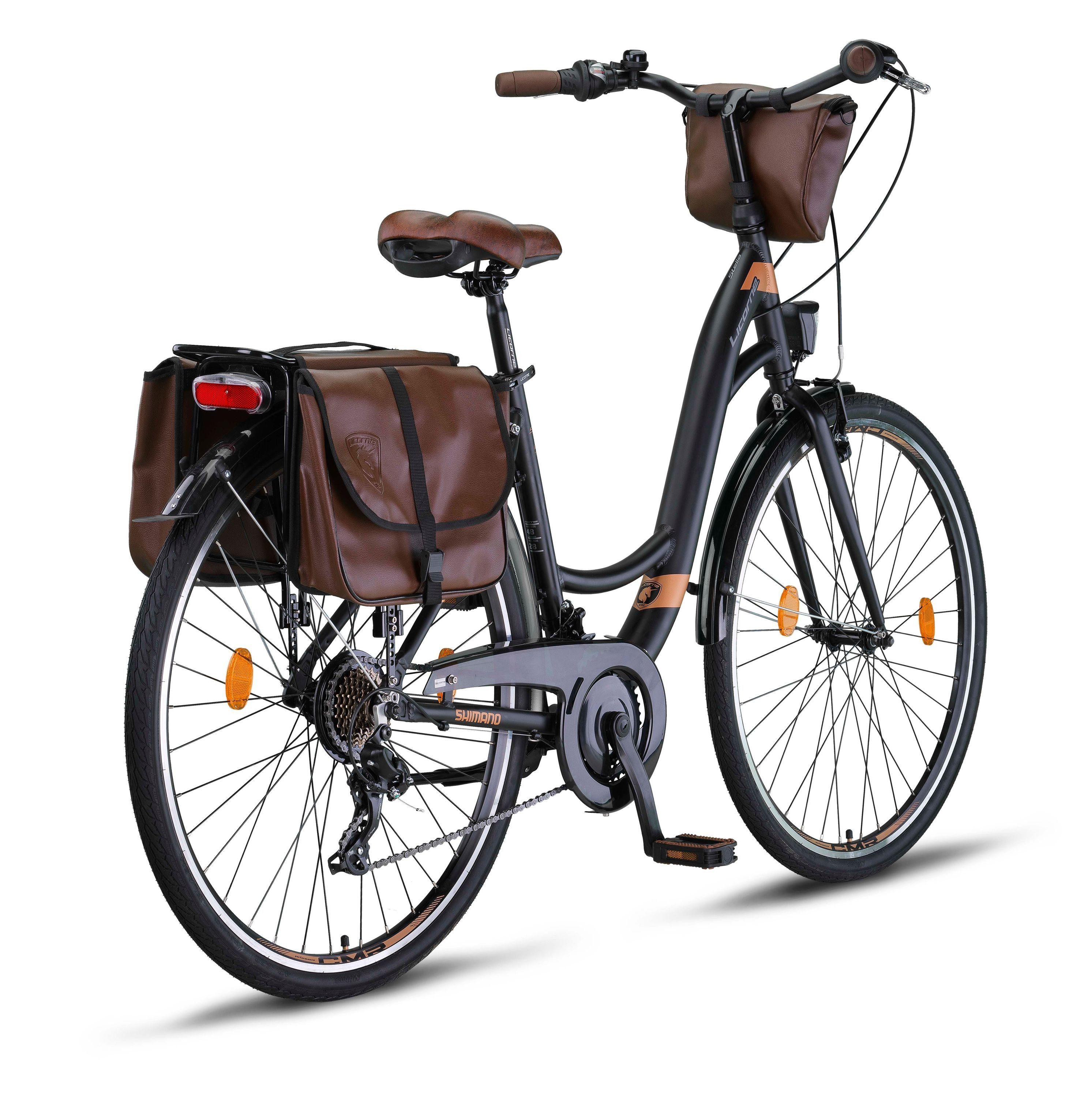 Licorne Bike Cityrad Licorne Bike Stella Plus Premium City Bike Aluminium, 21 Gang