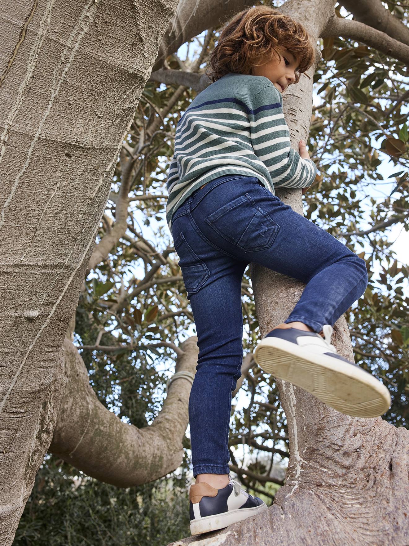 Jean slim Superflex garçon super extensible denim brut
