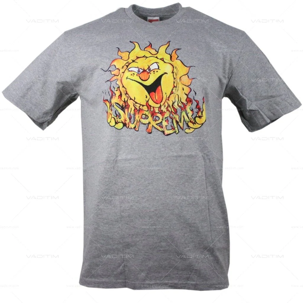 Supreme Sun Tee Heather Grey