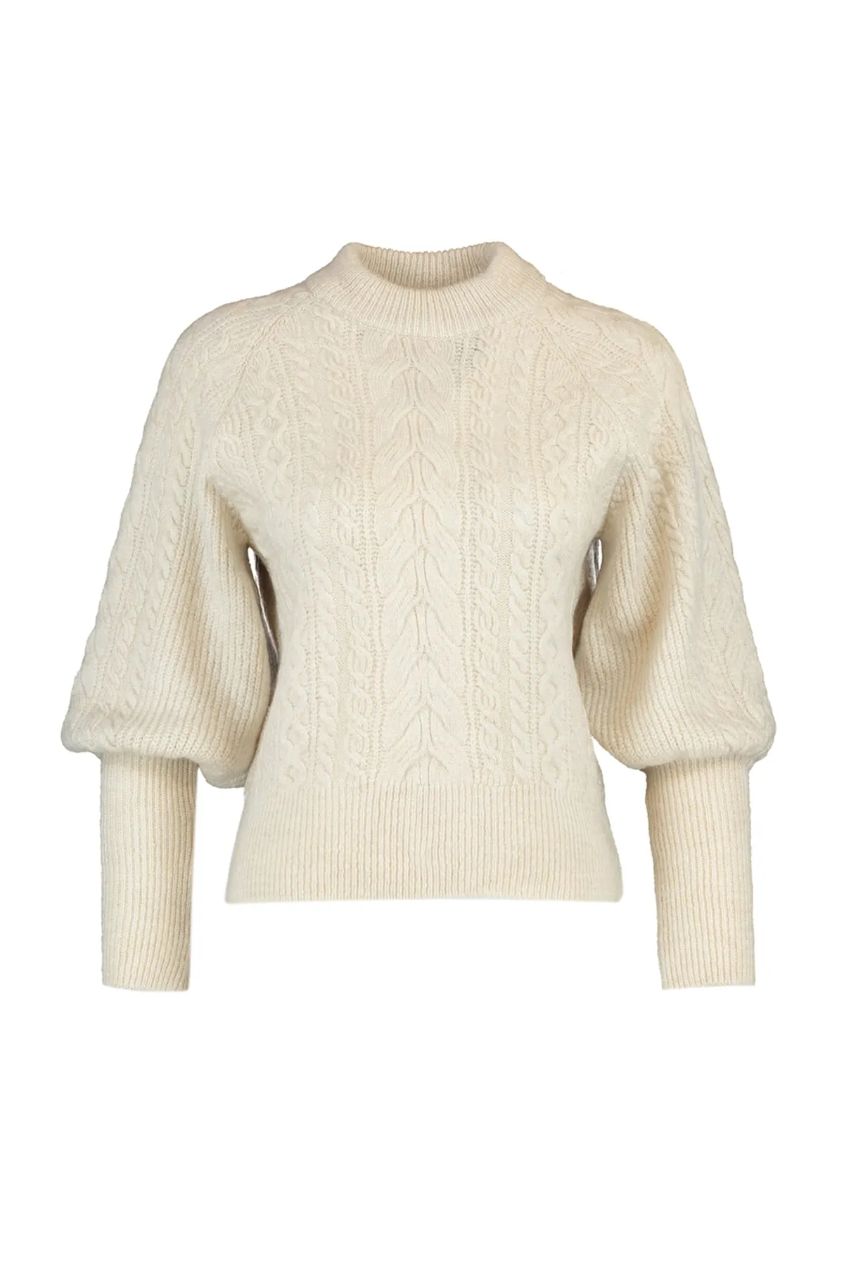 Trendyol Collection  Steinweicher, strukturierter Zopfpullover aus Haar TWOAW21KZ0109