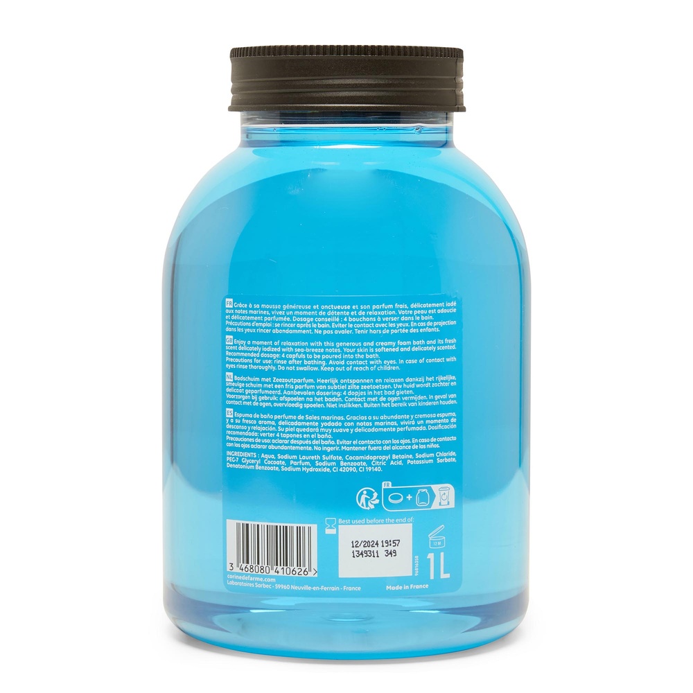 corine de farme Bain moussant Sels Marins Bain moussant