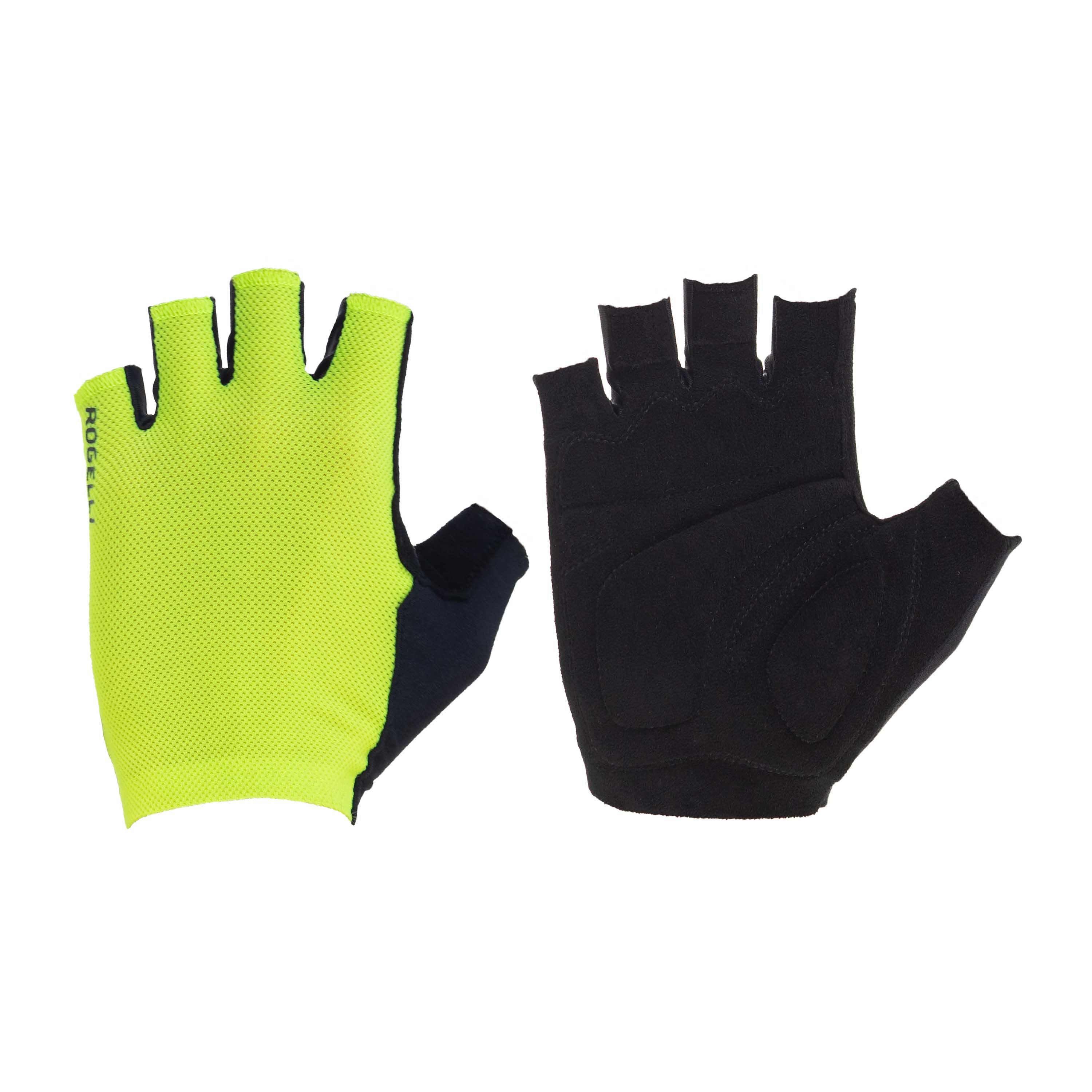 Rogelli Pure Fluor/Gelb Herren Fahrradhandschuhe