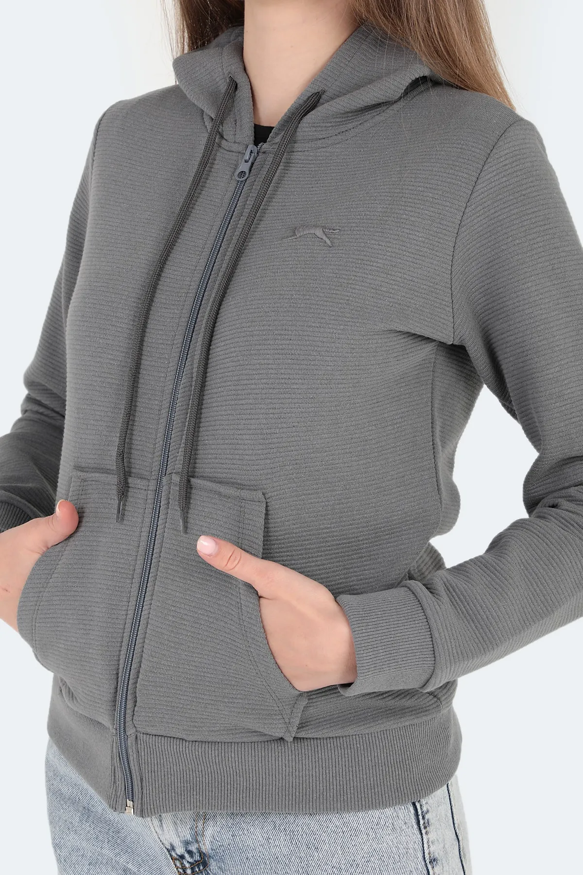 Slazenger  Pema I Damen Sweatshirt Dunkelgrau