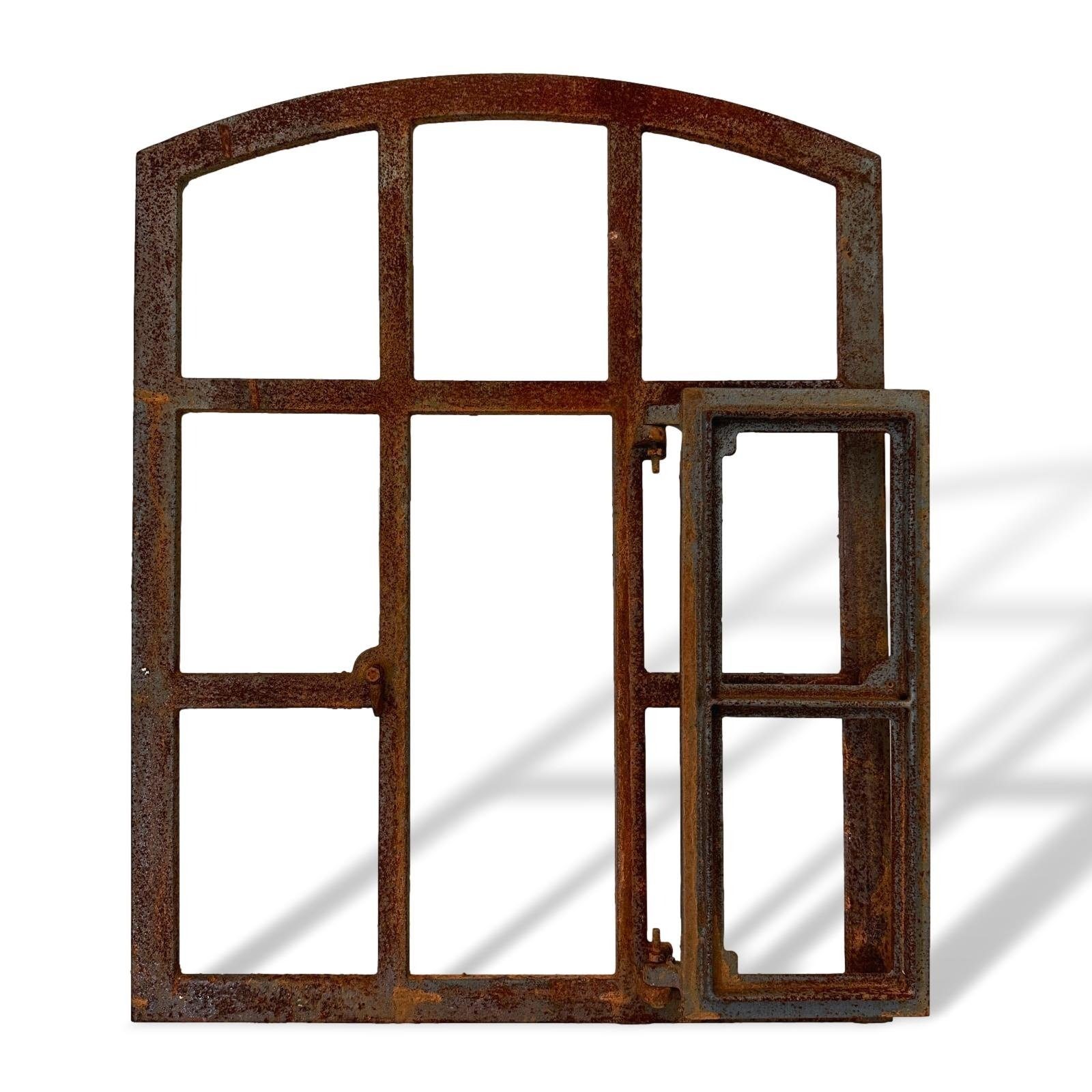 Aubaho Fenster Stallfenster Rost Fenster zum Öffnen Scheunenfenster 71cm Eisen Antik-
