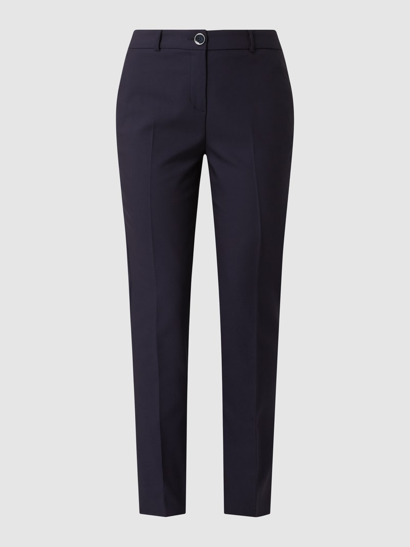 Chino mit französischen Eingrifftaschen in marineblau