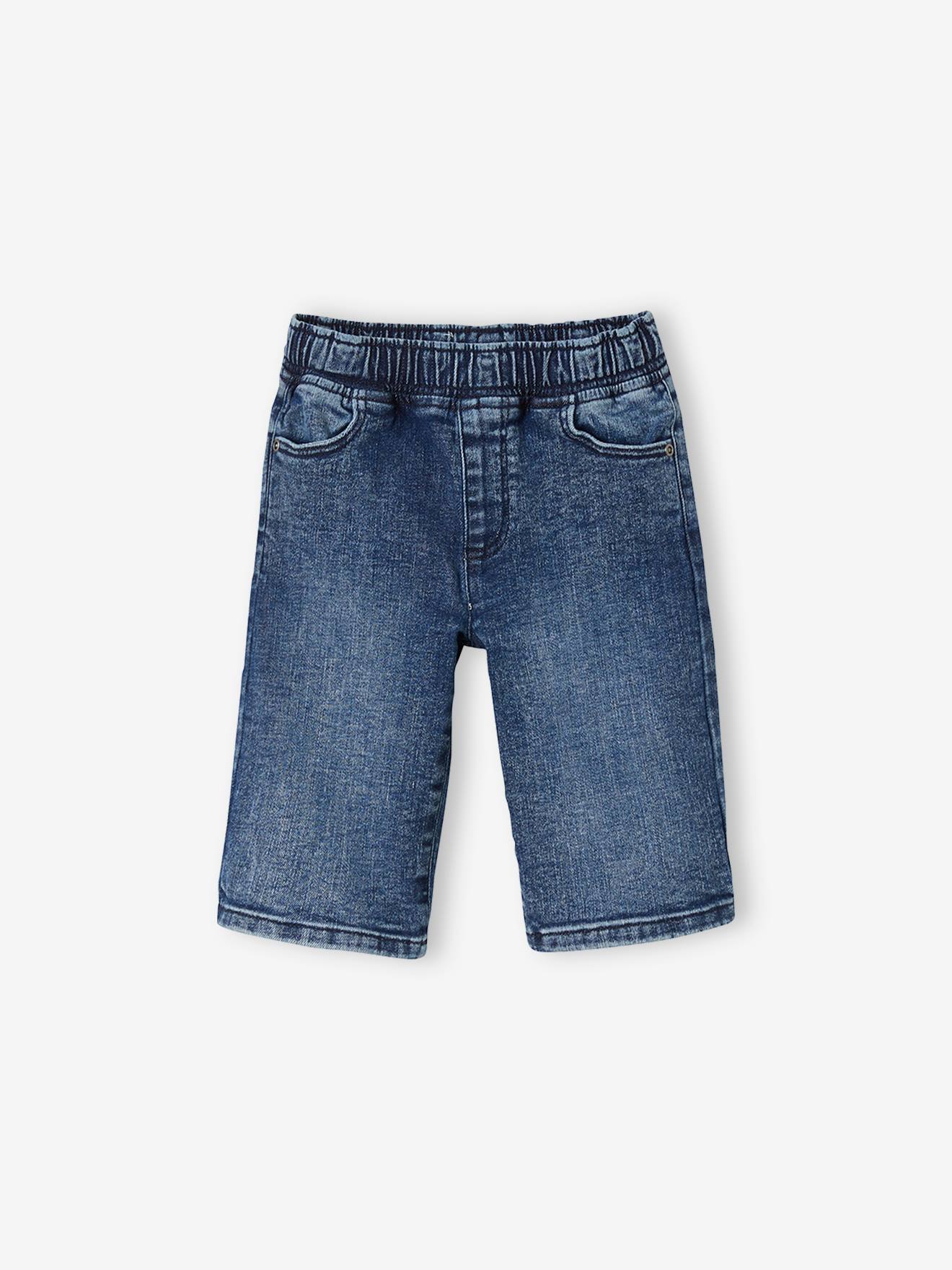 Vertbaudet Jungen Shorts in Denim-Optik Oeko-Tex - schwarz