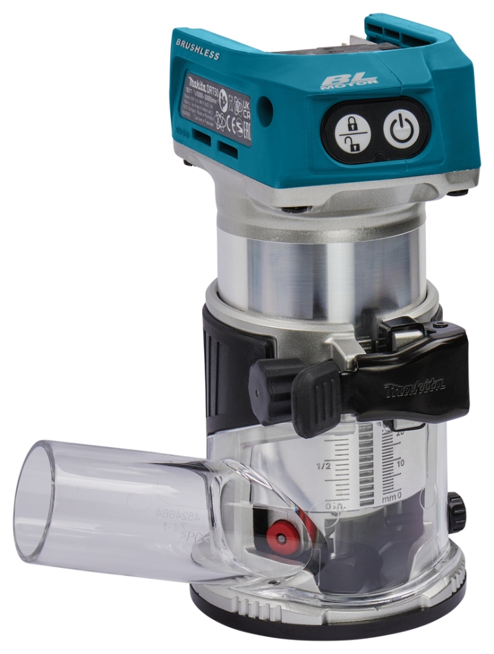 Router Makita DRT50Z 18 V Li-ion fără baterii și încărcător