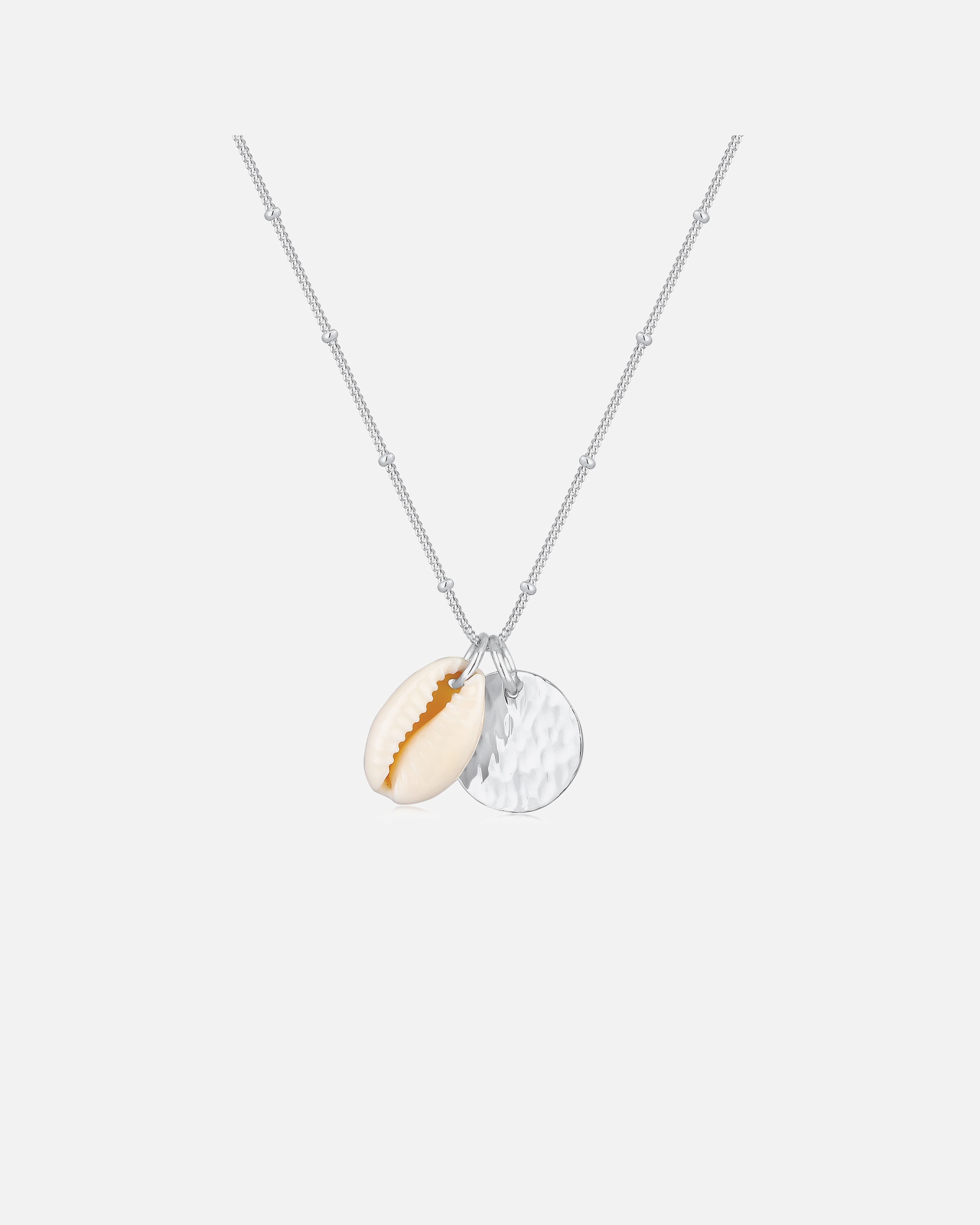 Elli ženski privjesak s kuglicom i školjkom Cowrie, moderan, od 925 sterling srebra