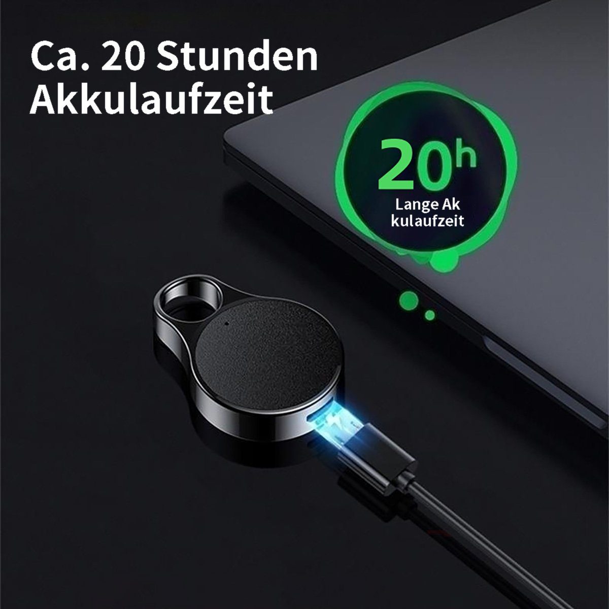 Yoyaxi Smart Mini Voice Recorder, 3 cm Körper, Dual-Mikrofon Portabler DVD-Player (S, WAV-Aufnahme, 192K Bitrate, 48KHz Abtastrate)