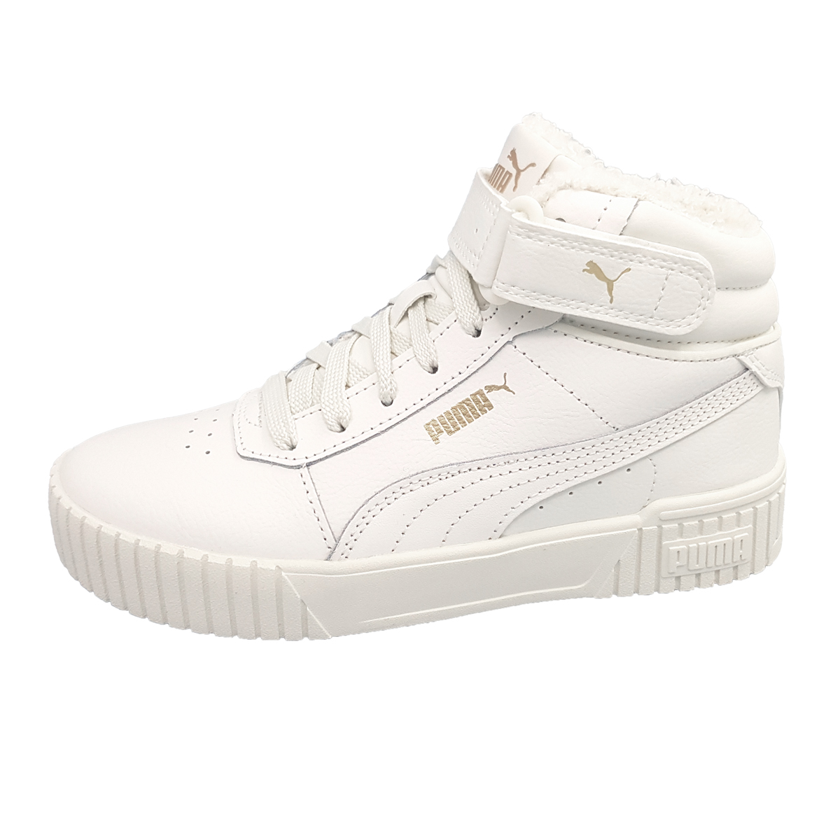 Puma Carina 2.0 Mid 385852 Weiß 006 gray-gray-puma gold