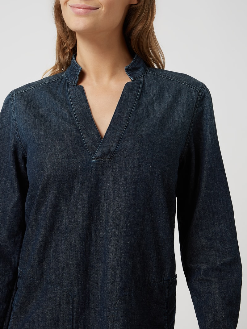 Jeanskleid mit Tunikakragen Modell 'Millery' in jeans