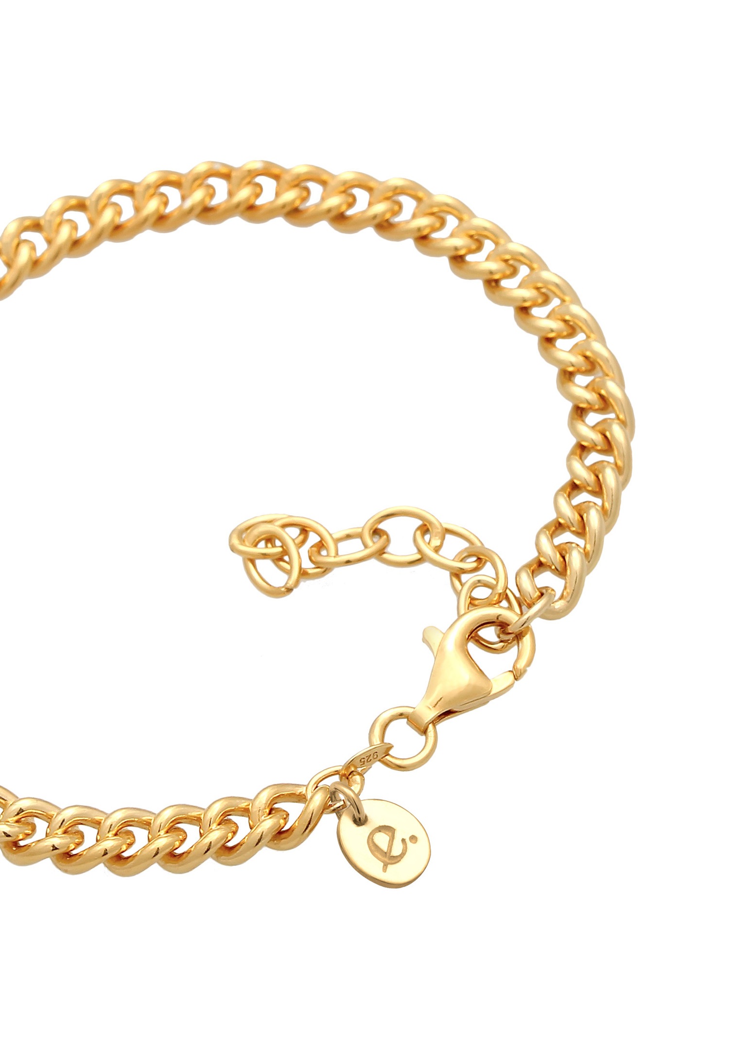 Elli PREMIUM Women's Solid Base in Rhodium-Plated 925 Sterling Silver